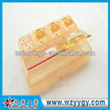 OEM rectangular plastic pill box for business trip
